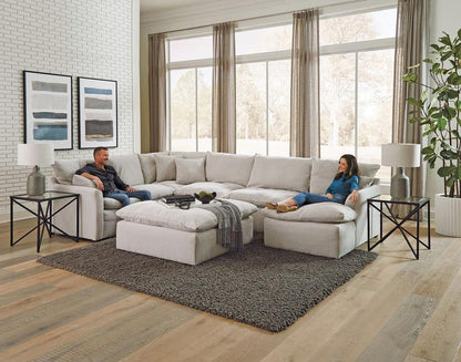 Jackson Furniture - Harper 4-Piece Sectional with RSF Chaise in Oyster - 134546183811_134576183811_134530183811_134559183811 veiw 2