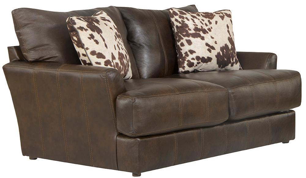 Jackson Furniture - Pavia Top Grain Leather Loveseat in Cocoa - 548202126809306809 veiw 1