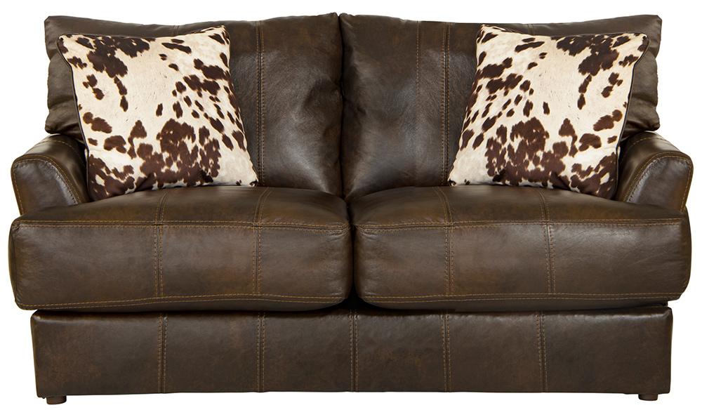 Jackson Furniture - Pavia Top Grain Leather Loveseat in Cocoa - 548202126809306809 veiw 3