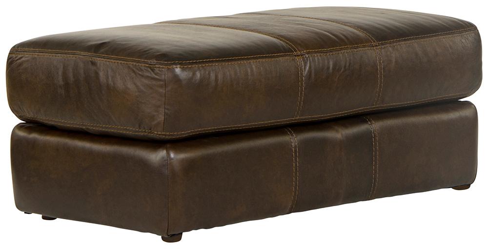 Jackson Furniture - Pavia Top Grain Leather Ottoman in Cocoa - 548210126809306809 veiw 1
