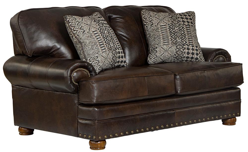 Jackson Furniture - Roberto Top Grain Leather Loveseat in Cocoa - 524102126809306809 veiw 1