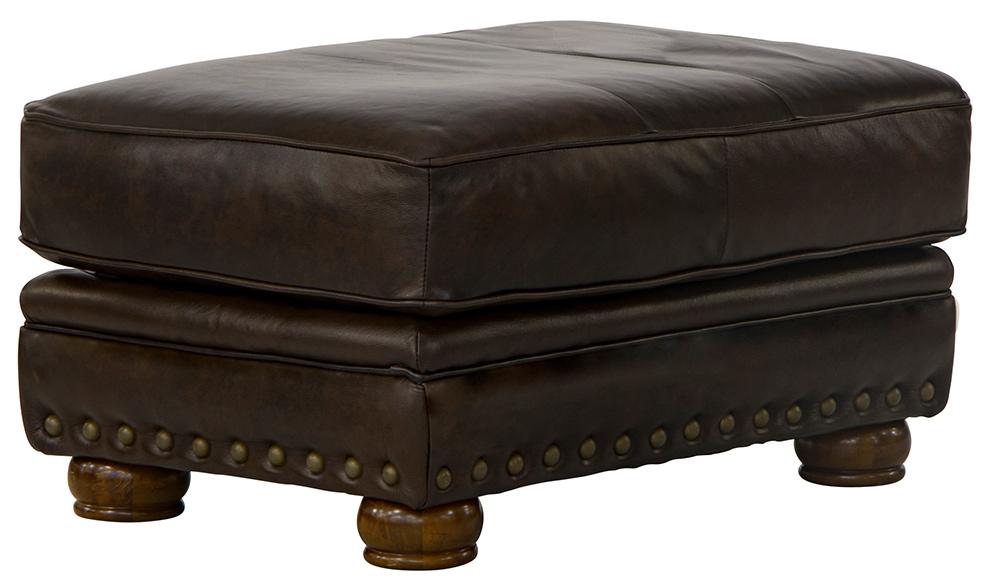 Jackson Furniture - Roberto Top Grain Leather Ottoman in Cocoa - 524110126809306809 veiw 1