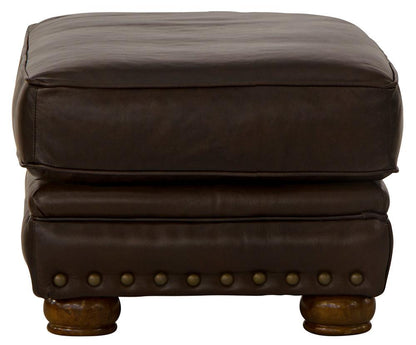 Jackson Furniture - Roberto Top Grain Leather Ottoman in Cocoa - 524110126809306809 veiw 4
