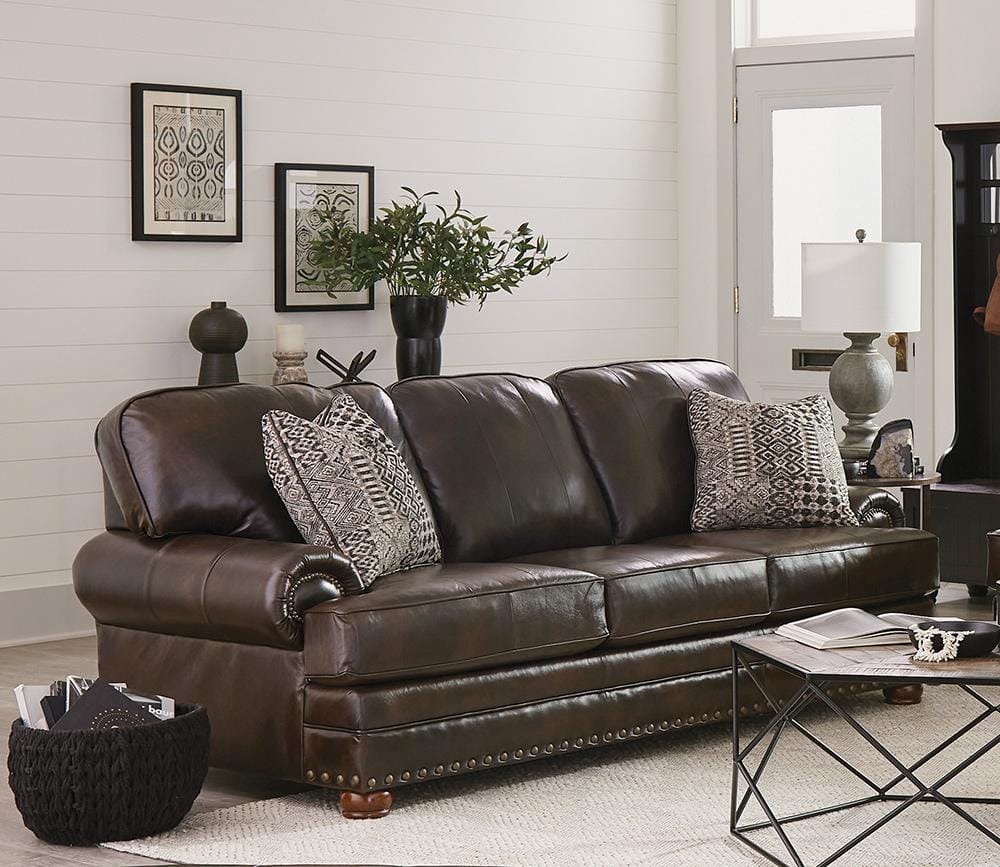 Jackson Furniture - Roberto Top Grain Leather Sofa in Cocoa - 524103126809306809 veiw 5