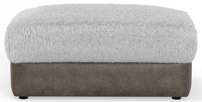Jackson Furniture - Snowball Ottoman in Taupe/Natural - 132010117619255501 veiw 2