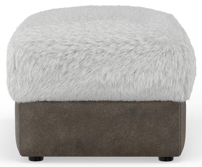 Jackson Furniture - Snowball Ottoman in Taupe/Natural - 132010117619255501 veiw 3