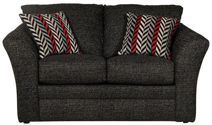 Jackson Furniture - Varner Loveseat in Ebony/Red - 205202187608200514 veiw 3