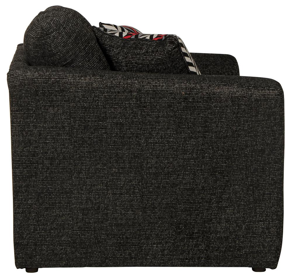 Jackson Furniture - Varner Loveseat in Ebony/Red - 205202187608200514 veiw 4