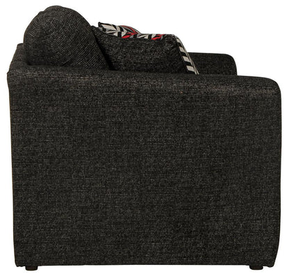 Jackson Furniture - Varner Loveseat in Ebony/Red - 205202187608200514 veiw 4