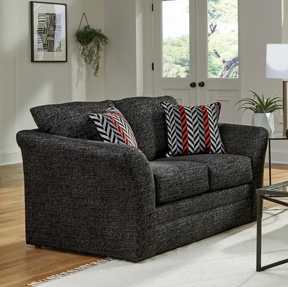 Jackson Furniture - Varner Loveseat in Ebony/Red - 205202187608200514 veiw 5