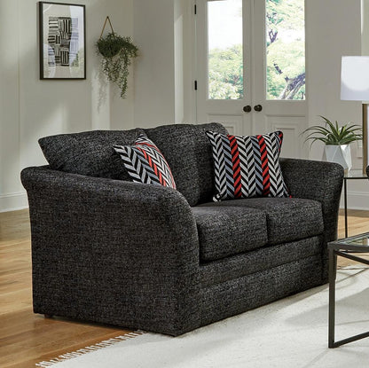 Jackson Furniture - Varner Loveseat in Ebony/Red - 205202187608200514 veiw 5