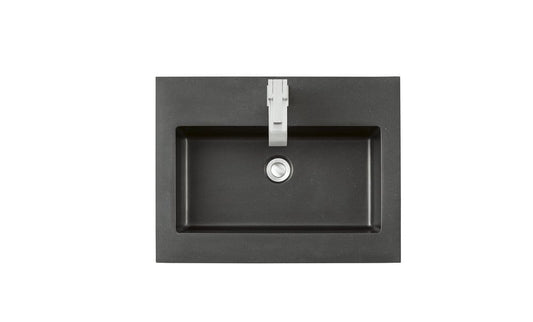 James Martin - 23.6" Single Sink Top, Charcoal Black - SWB-S23.6-CHB view 1