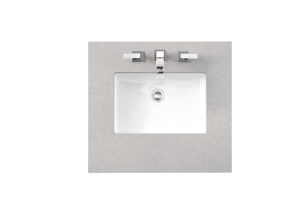 James Martin - 26" Single Top, 3 CM Eternal Serena Silestone w/ Sink - 050-S26-ESR-SNK view 1