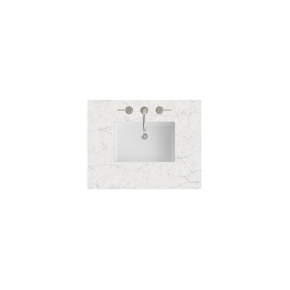 James Martin - 30" Single Top, 3 CM Eternal Jasmine Pearl Silestone w/ Sink - 050-S30-EJP-SNK view 1