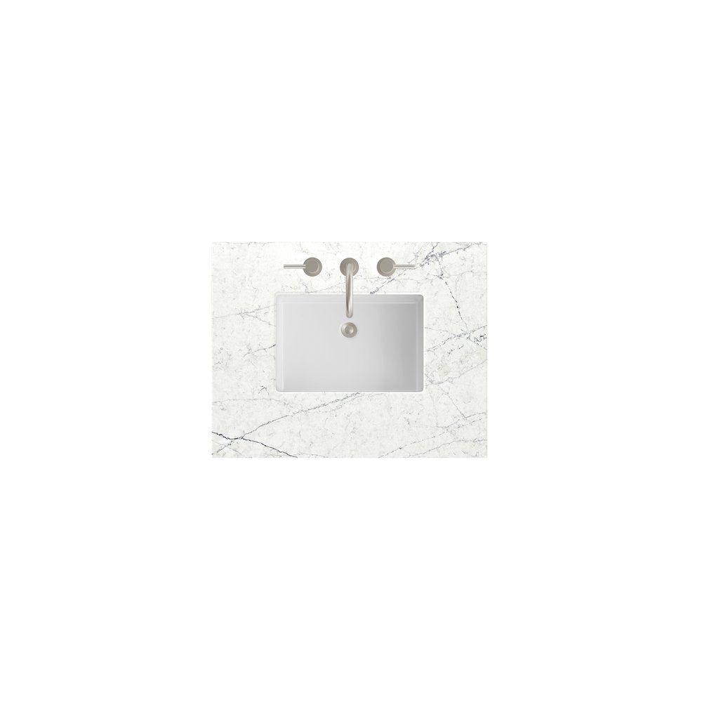 James Martin - 30" Single Top, 3 CM Ethereal Noctis Silestone w/ Sink - 050-S30-ENC-SNK view 1