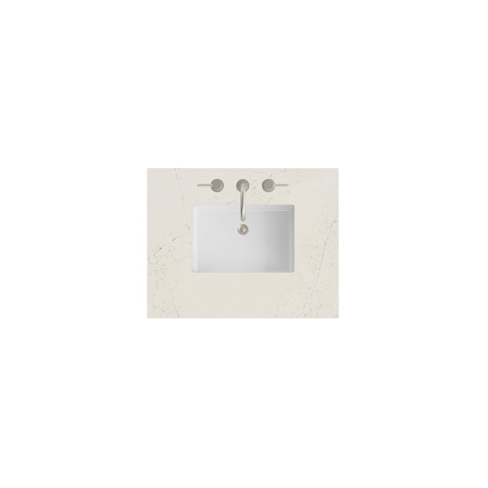 James Martin - 30" Single Top, 3CM Siberian Silestone w/ Sink - 050-S30-SFR-SNK view 1