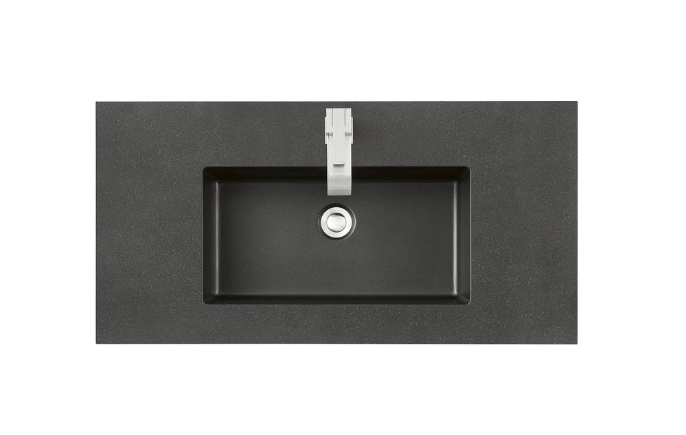 James Martin - 35.4" Single Sink Top, Charcoal Black - SWB-S35.4-CHB view 1