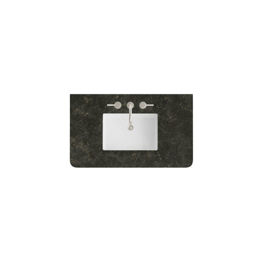 James Martin - 36" Single Radius Cut Top, Widespread 3CM Phantome Eclos w/ Sink - 060-S36RCWS-PHT-SNK view 1