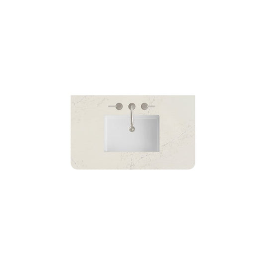 James Martin - 36" Single Radius Cut Top, Widespread 3CM Siberian Silestone w/ Sink - 060-S36RCWS-SFR-SNK view 1