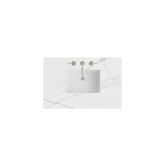James Martin - 36" Single Top, 3 CM Ethereal Noctis Silestone w/ Sink - 050-S36-ENC-SNK view 1