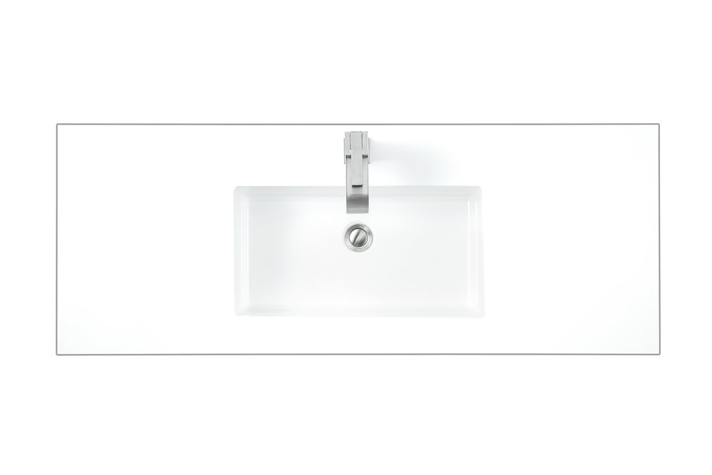 James Martin - 47.3" Single Sink Top, Glossy White - SWB-S47.3-GW view 1