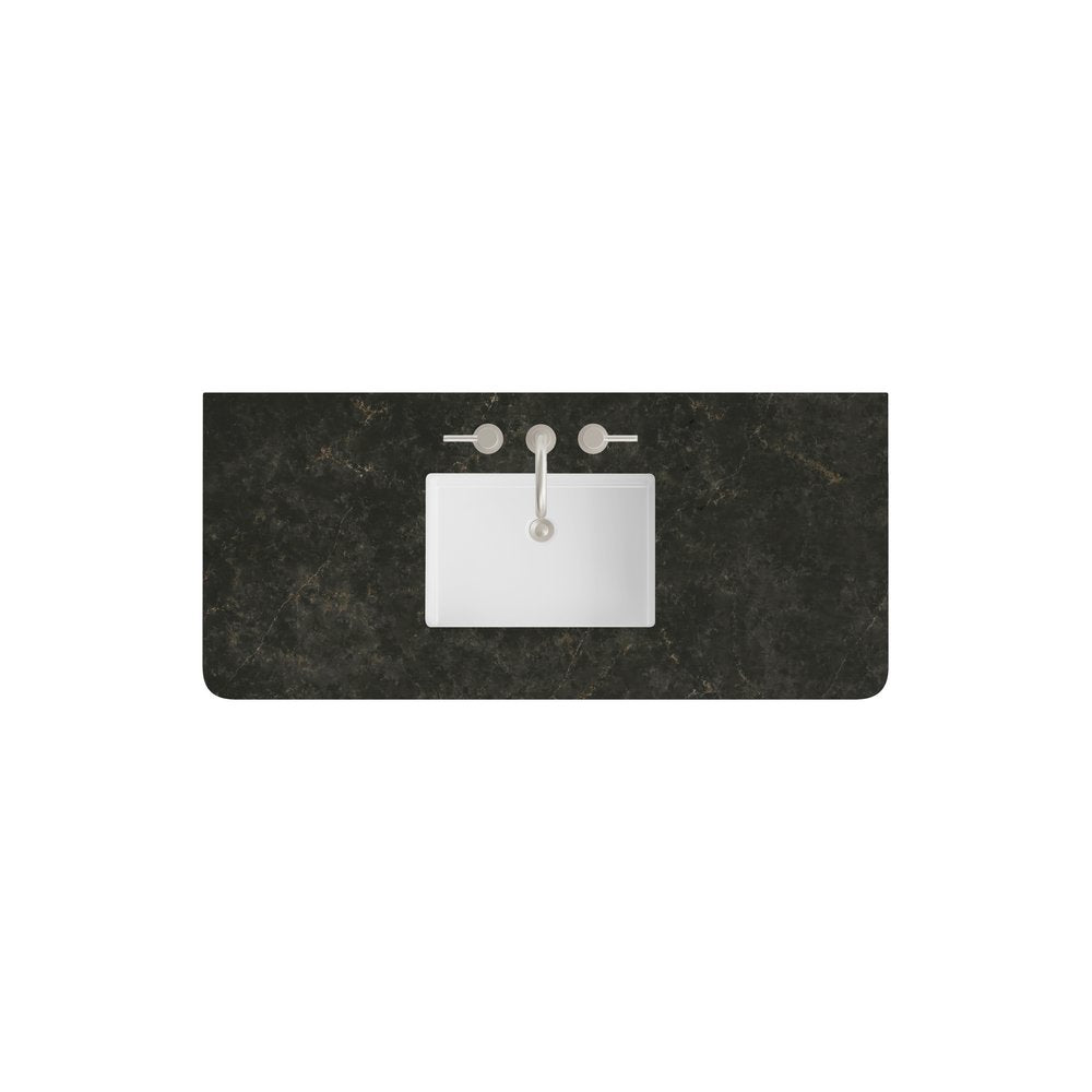 James Martin - 48" Single Radius Cut Top, Widespread 3CM Phantome Eclos w/ Sink - 060-S48RCWS-PHT-SNK view 1