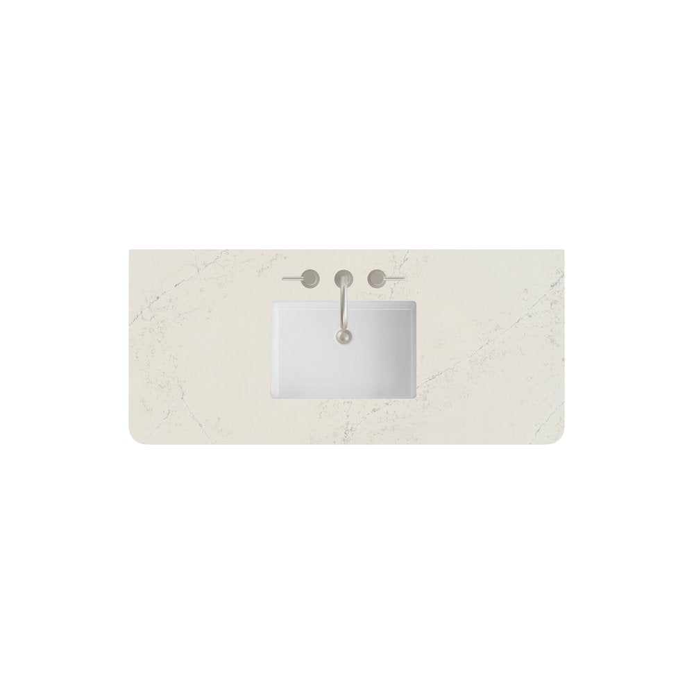 James Martin - 48" Single Radius Cut Top, Widespread 3CM Siberian Silestone w/ Sink - 060-S48RCWS-SFR-SNK view 1