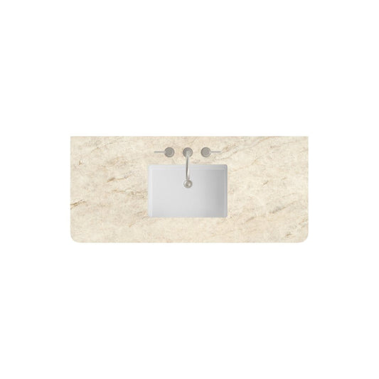 James Martin - 48" Single Radius Cut Top, Widespread 3CM Tajnar Eclos w/ Sink - 060-S48RCWS-TJR-SNK view 1