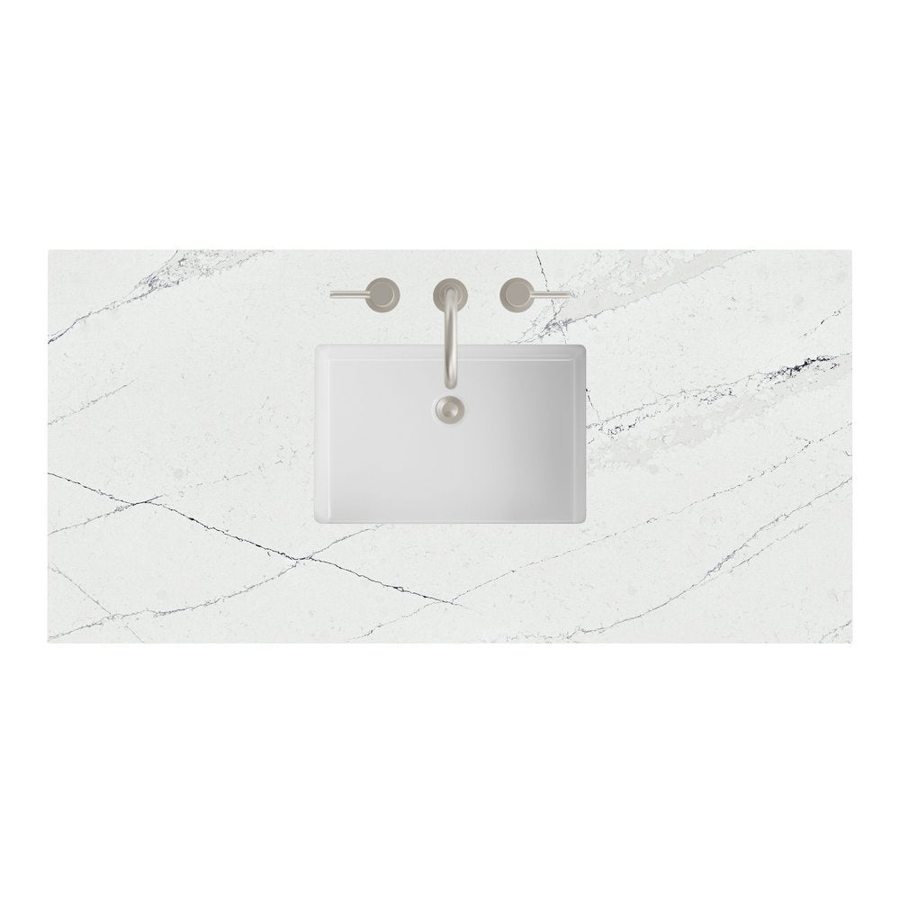 James Martin - 48" Single Top, 3 CM Ethereal Noctis Silestone w/ Sink - 050-S48-ENC-SNK view 1