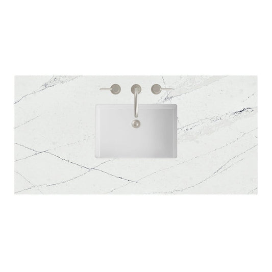 James Martin - 48" Single Top, 3 CM Ethereal Noctis Silestone w/ Sink - 050-S48-ENC-SNK view 1