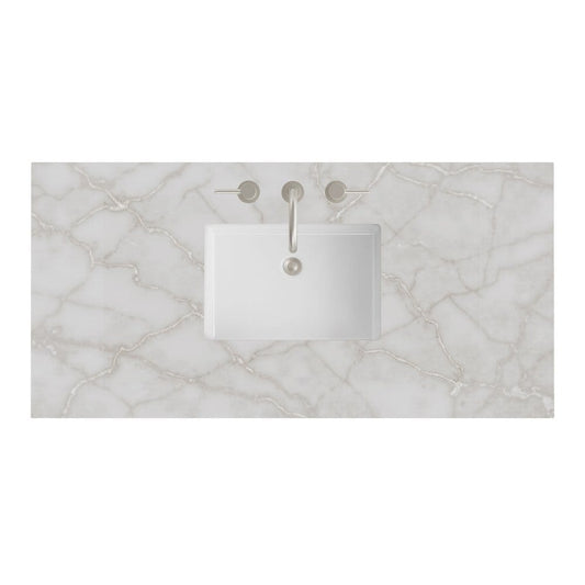 James Martin - 48" Single Top, 3 CM Victorian Silver Silestone w/ Sink - 050-S48-VSL-SNK view 1