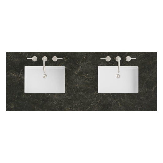 James Martin - 60" Double Top, 3CM Phantome Eclos w/ Sink - 050-S60D-PHT-SNK view 1
