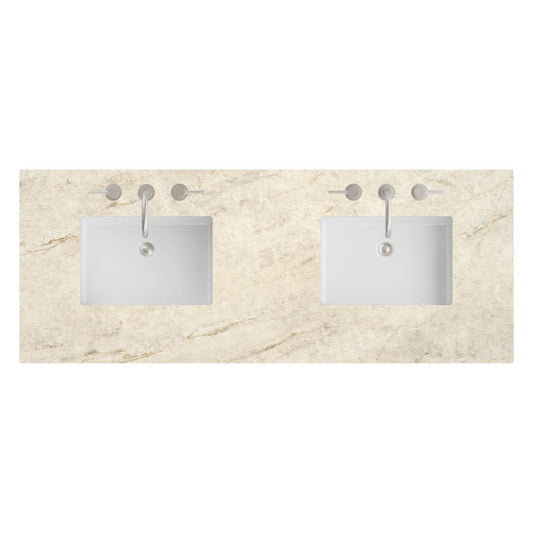 James Martin - 60" Double Top, 3CM Tajnar Eclos w/ Sink - 050-S60D-TJR-SNK view 1