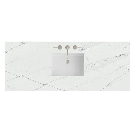 James Martin - 60" Single Top, 3 CM Ethereal Noctis Silestone w/ Sink - 050-S60S-ENC-SNK view 1