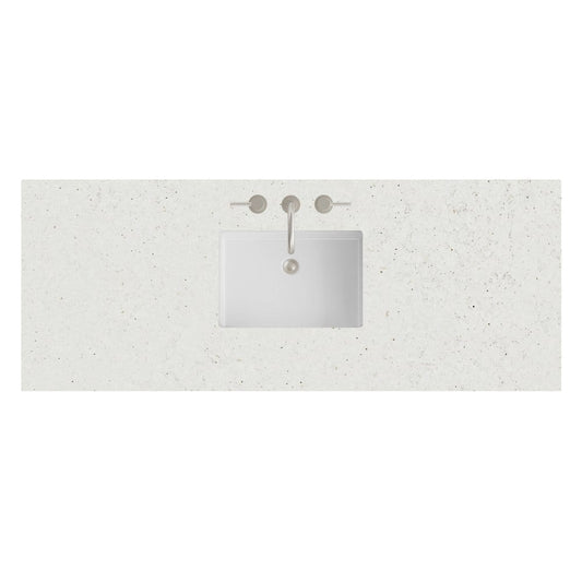 James Martin - 60" Single Top, 3 CM Lime Delight Silestone w/ Sink - 050-S60S-LDL-SNK view 1