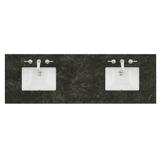 James Martin - 72" Double Top, 3CM Phantome Eclos w/ Sink - 040-S72-PHT-SNK view 1