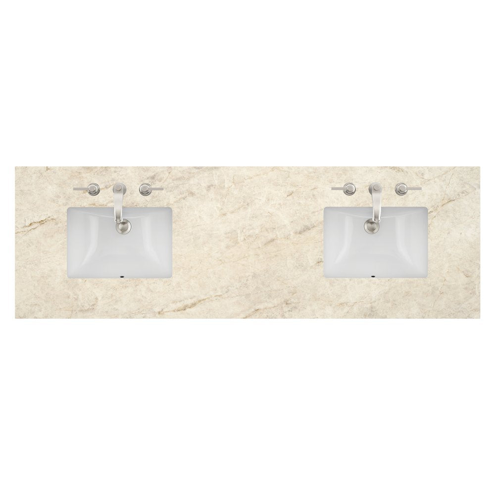 James Martin - 72" Double Top, 3CM Tajnar Eclos w/ Sink - 040-S72-TJR-SNK view 1