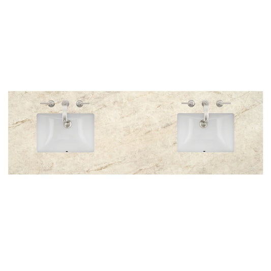 James Martin - 72" Double Top, 3CM Tajnar Eclos w/ Sink - 040-S72-TJR-SNK view 1