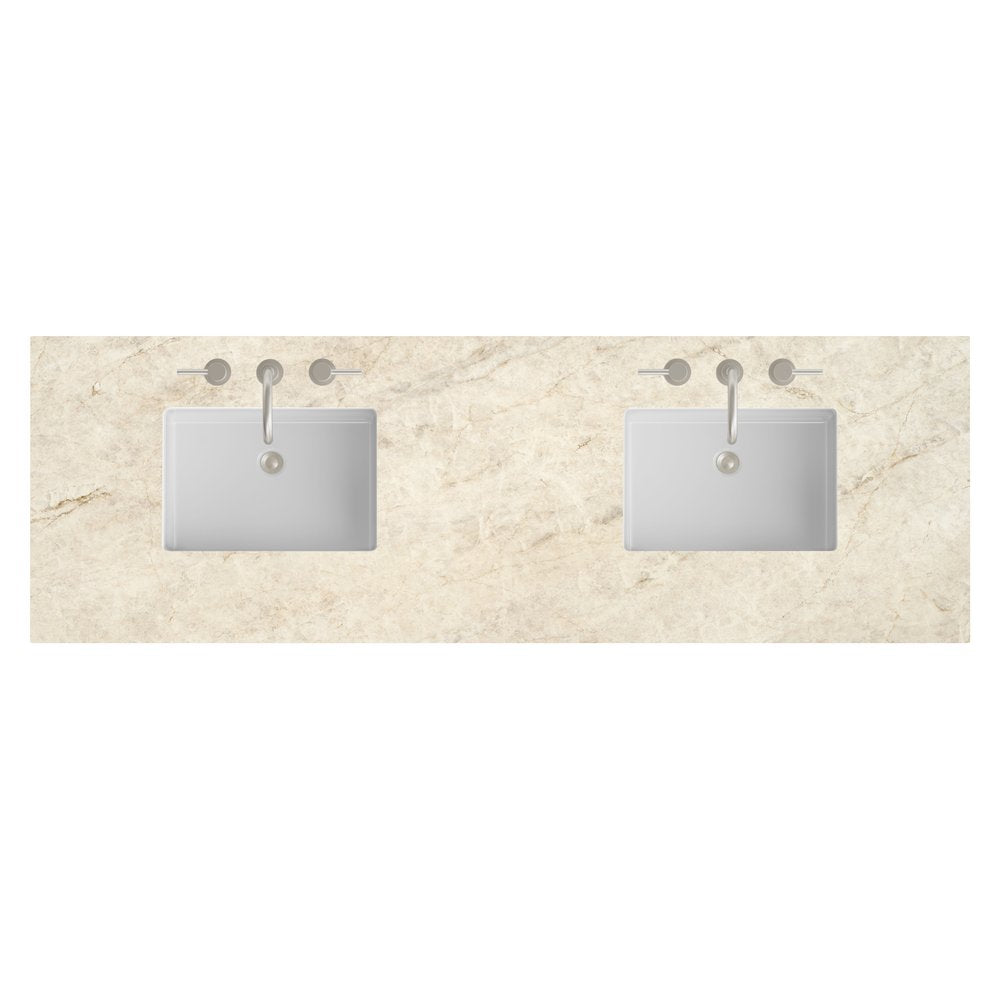 James Martin - 72" Double Top, 3CM Tajnar Eclos w/ Sink - 050-S72-TJR-SNK view 1