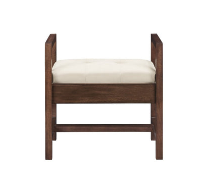 James Martin - Addison 24.5" Upholstered Bench, Mid-Century Acacia - E444-BNCH-MCA view 1