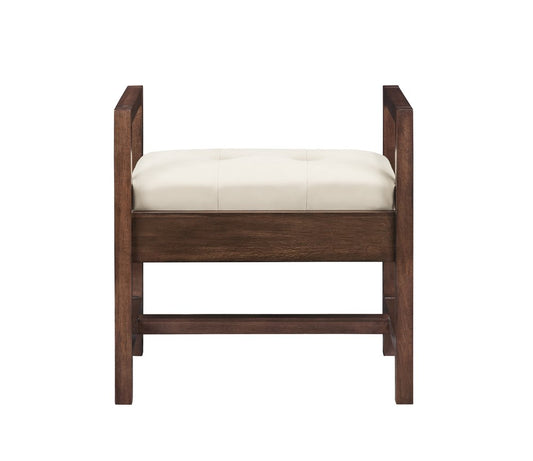 James Martin - Addison 24.5" Upholstered Bench, Mid-Century Acacia - E444-BNCH-MCA view 1