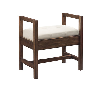 James Martin - Addison 24.5" Upholstered Bench, Mid-Century Acacia - E444-BNCH-MCA view 2