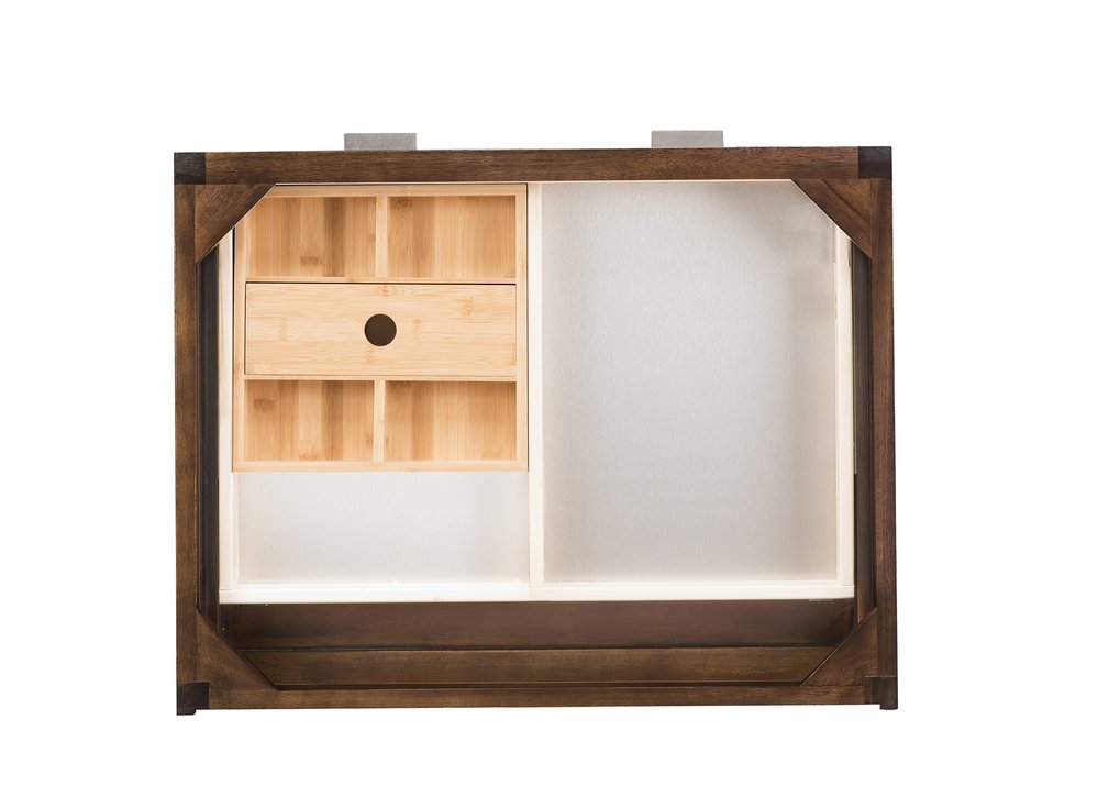 James Martin - Addison 30" Countertop Unit, Mid-Century Acacia - E444-CU30-MCA view 2