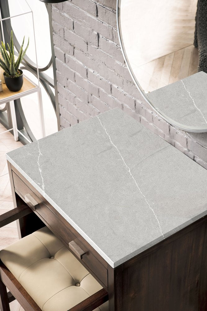 James Martin - Addison 30" Countertop Unit, Mid-Century Acacia w/ 3 CM Eternal Serena Silestone Top - E444-CU30-MCA-3ESR view 2