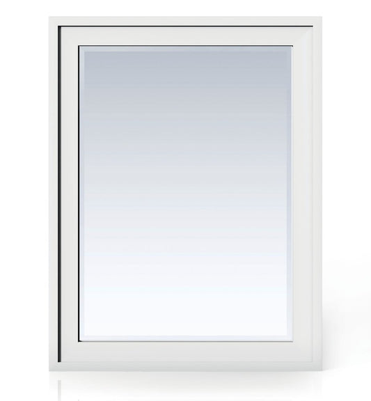 James Martin - Addison 30" Rectangular Mirror, Glossy White - E444-M30-GW view 1