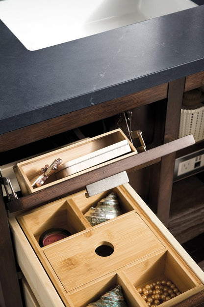 James Martin - Addison 30" Single Vanity, Mid-Century Acacia w/ 3 CM Charcoal Soapstone Silestone Top - E444-V30-MCA-3CSP view 6