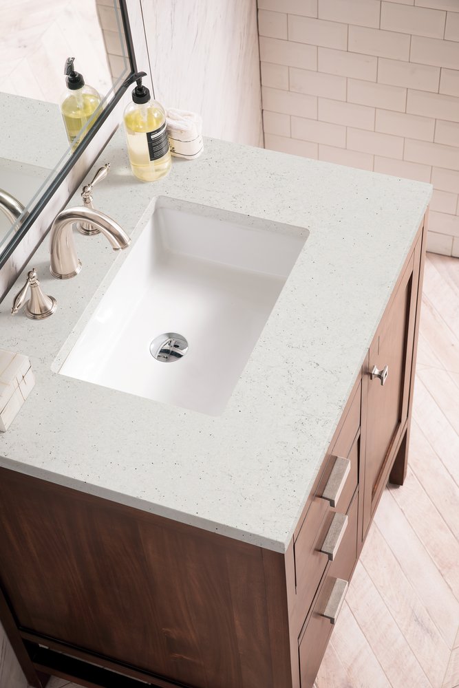 James Martin - Addison 30" Single Vanity, Mid-Century Acacia w/ 3 CM Lime Delight Silestone Top - E444-V30-MCA-3LDL view 5