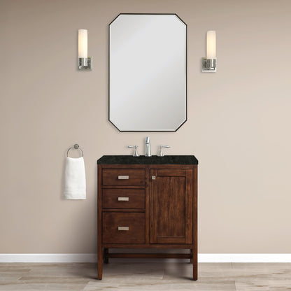 James Martin - Addison 30" Single Vanity, Mid-Century Acacia, w/ 3 CM Phantome Eclos Top - E444-V30-MCA-3PHT view 2