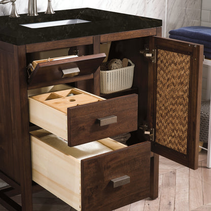 James Martin - Addison 30" Single Vanity, Mid-Century Acacia, w/ 3 CM Phantome Eclos Top - E444-V30-MCA-3PHT view 3