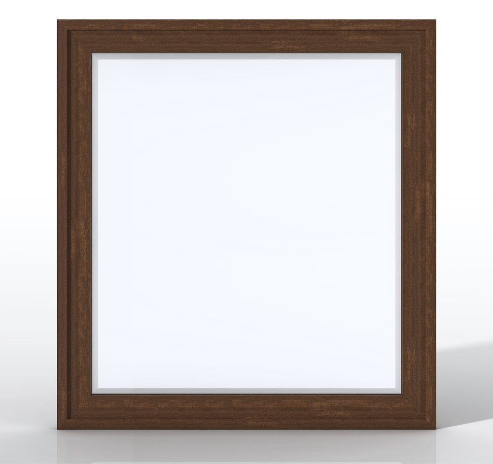 James Martin - Addison 36" Rectangular Mirror, Mid-Century Acacia - E444-M36-MCA view 1